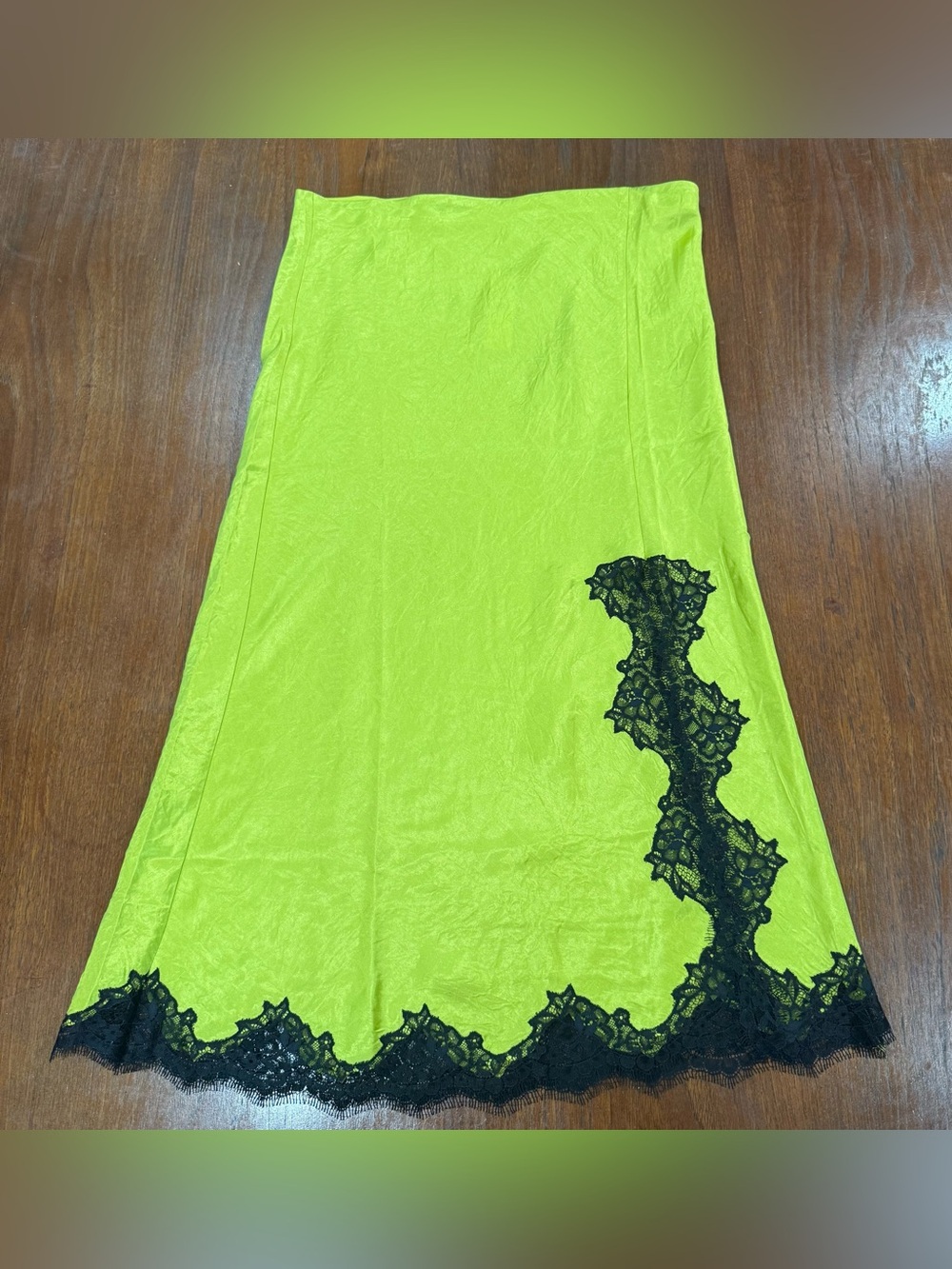 NWT J. Crew Lace Trim Satin Slip Skirt